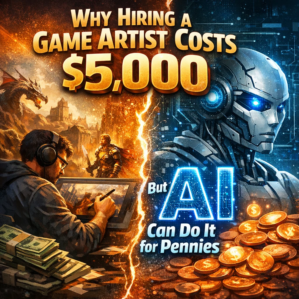 Why Hiring a Game Artist Costs $5,000 But AI Can Do It for Pennies
